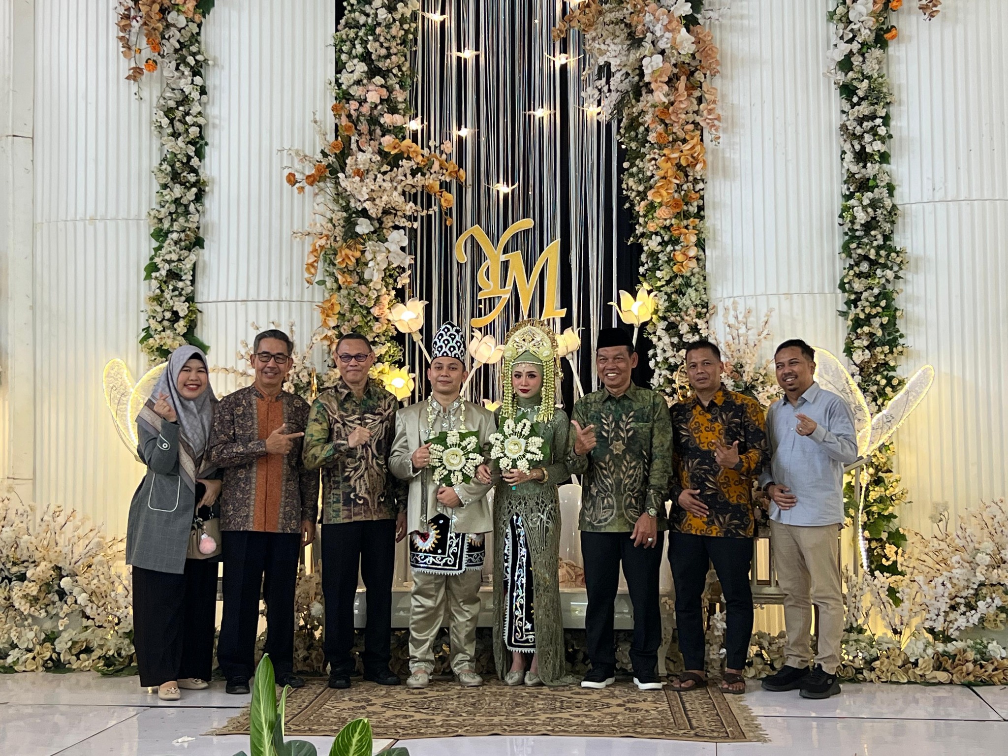 KEBAHAGIAAN MENYATU DI RANTAU, WABUP HSS HADIRI PERNIKAHAN YAFI DAN ROMIZAH