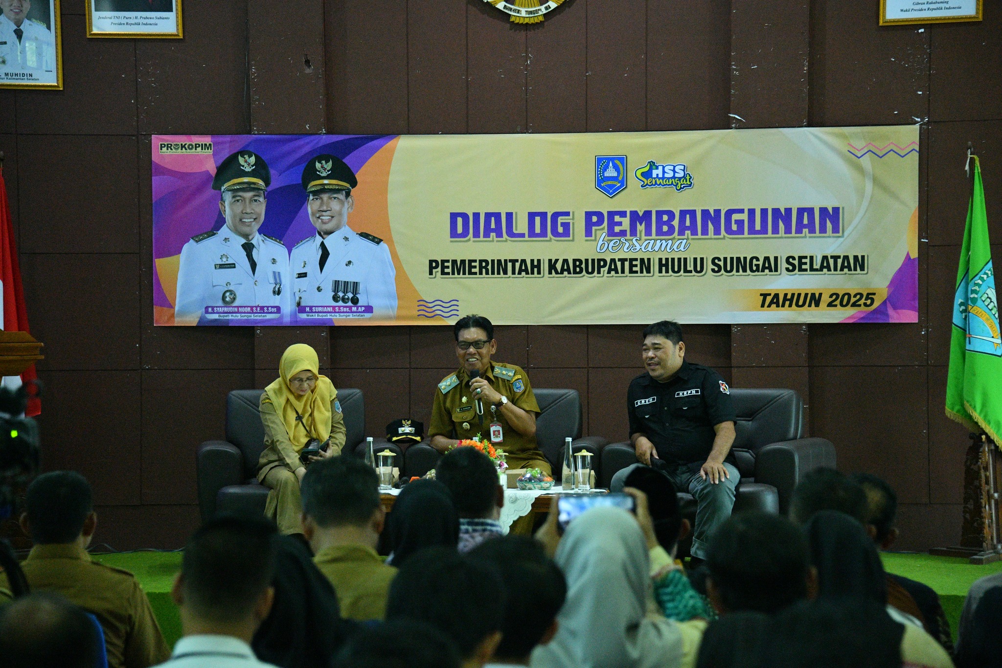 WABUP HSS HADIRI DIALOG PEMBANGUNAN BERSAMA KEPALA DESA DAN TOKOH MASYARAKAT