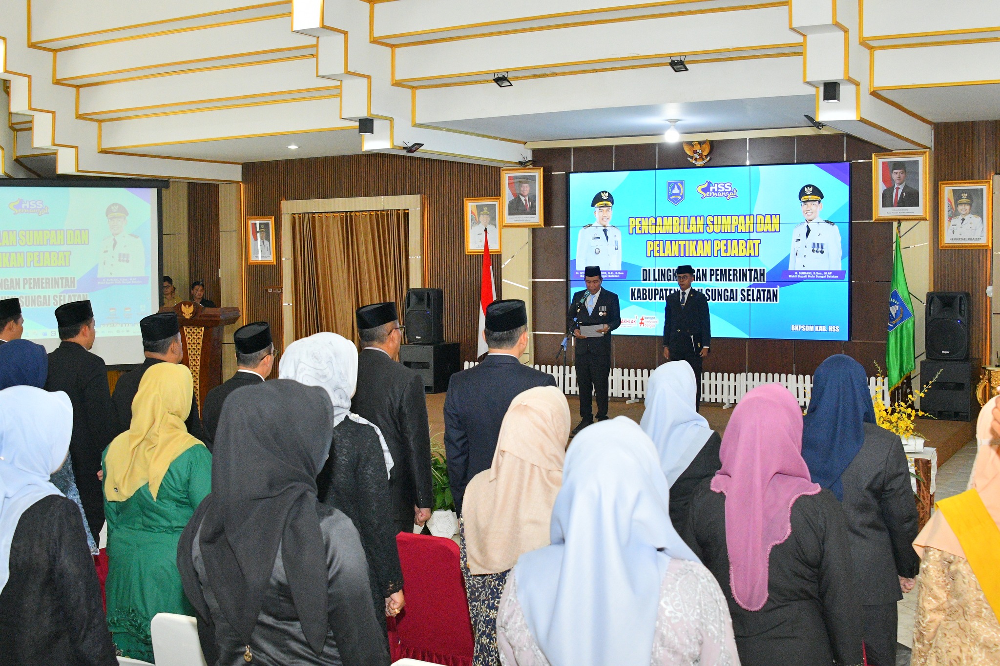 BUPATI HSS LANTIK PEJABAT PIMPINAN TINGGI PRATAMA: TEGASKAN AMANAH DAN DEDIKASI DALAM PELAYANAN PUBLIK