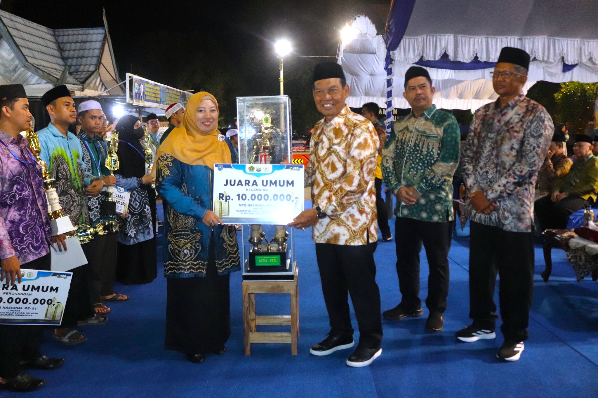 KECAMATAN KANDANGAN RAIH JUARA UMUM PADA PENUTUPAN MTQ KE-51 TINGKAT KABUPATEN HSS 2025
