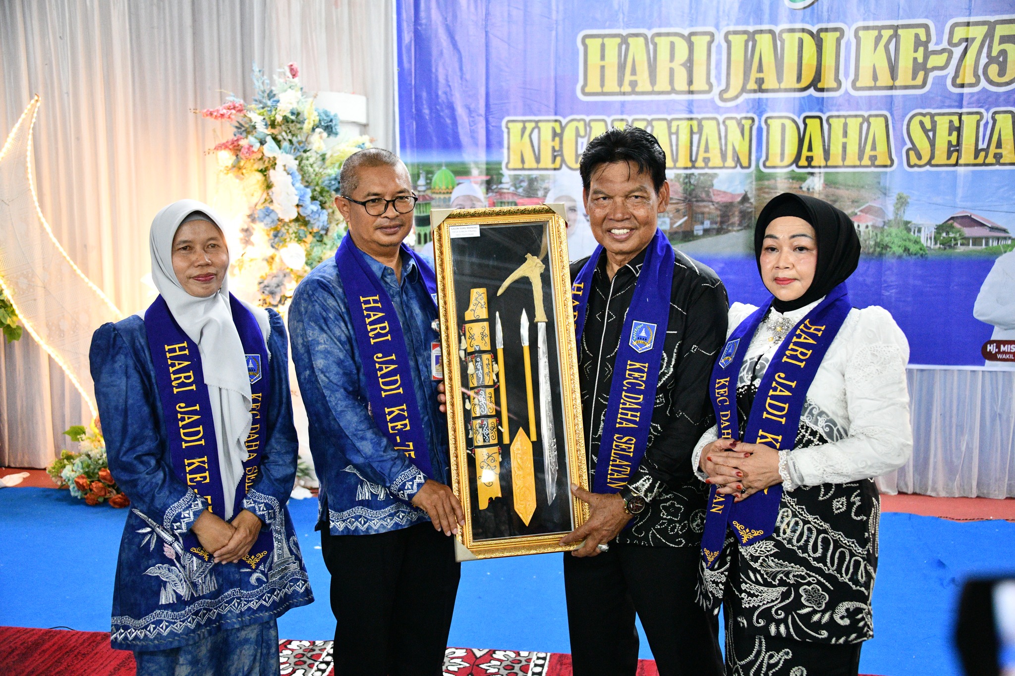 WAKIL BUPATI HSS HADIRI SYUKURAN HARI JADI KE-75 KECAMATAN DAHA SELATAN