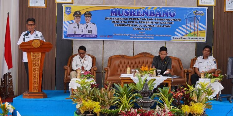 WABUP HSS HADIRI MUSRENBANG RKPD 2027 DAPIL I DI KECAMATAN SUNGAI RAYA