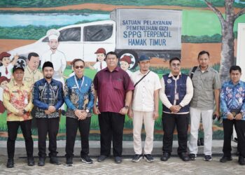 SEKDA HSS DAMPINGI TIM KPKNL TINJAU DAPUR MBG TERPENCIL DI HAMAK TIMUR