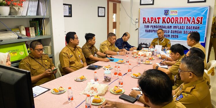 SEKDA HSS PIMPIN RAPAT KOORDINASI TPID, BAHAS STRATEGI DAN INOVASI PENGENDALIAN INFLASI