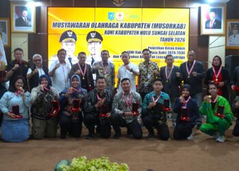 MUSORKAB KONI HSS 2026–2030 DAN PENYERAHAN ANUGERAH LENCANA OLAHRAGA 2025