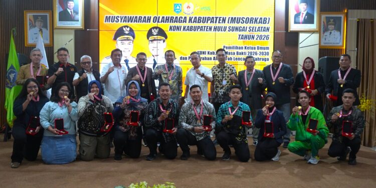 MUSORKAB KONI HSS 2026–2030 DAN PENYERAHAN ANUGERAH LENCANA OLAHRAGA 2025