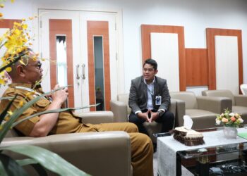 SEKDA HSS TERIMA KUNJUNGAN KEPALA CABANG BNI HSS YANG BARU