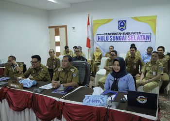 BUPATI HULU SUNGAI SELATAN IKUTI EVALUASI SPIP TAHUN 2025 BERSAMA BPKP, PERKUAT AKUNTABILITAS DAN PERENCANAAN ANGGARAN 2026
