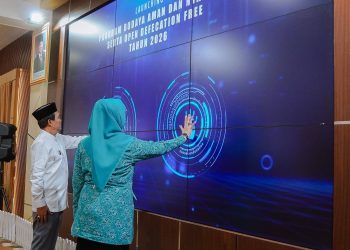 BUPATI HSS LAUNCHING PROGRAM BUDAYA SEKOLAH AMAN DAN NYAMAN SERTA DESA/KELURAHAN ODF