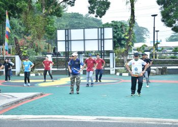 SENAM BERSAMA WARNAI JUMAT PAGI ASN SETDA HSS, PERKUAT KEBUGARAN DAN KEKOMPAKAN