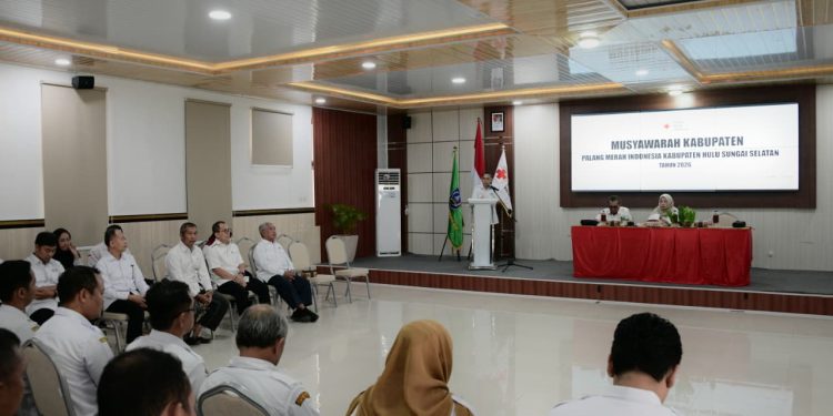 PEMKAB HSS APRESIASI PERAN PMI, MUSKAB JADI MOMENTUM PENGUATAN AKSI KEMANUSIAAN