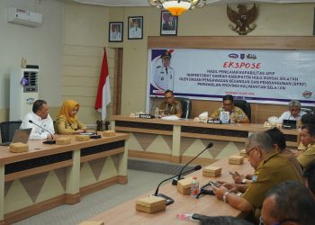 WABUP HSS HADIRI PENYAMPAIAN HASIL KAPABILITAS APIP OLEH BPKP KALSEL, PERKUAT PENGAWASAN PEMERINTAHAN