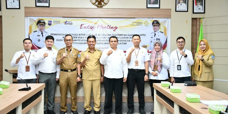 HSS SAMBUT TIM BPK RI KALSEL, PEMERIKSAAN TERINCI LKPD TA 2025 RESMI DIMULAI