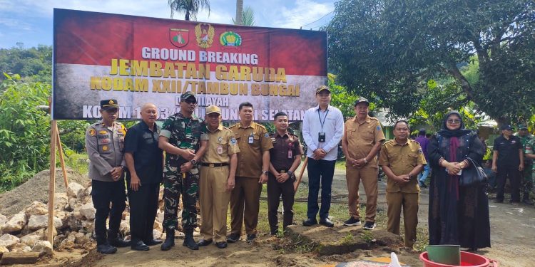 GROUND BREAKING JEMBATAN PERINTIS GARUDA DI LOKSADO, DORONG AKSES DAN PERTUMBUHAN EKONOMI MASYARAKAT