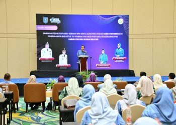 BUPATI HSS BUKA BIMTEK KADER POSYANDU DAN LUNCURKAN APLIKASI CARE+ POSYANDU 2026