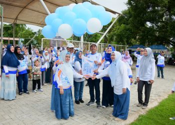 KETUA TP PKK HSS HADIR BERSAMA PENYINTAS, TEGUHKAN SEMANGAT DI HARI KANKER SEDUNIA