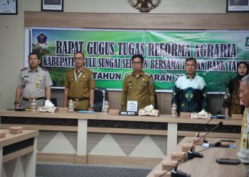 SINERGI PEMERINTAH DAN BADAN BANK TANAH, WAKIL BUPATI HSS BUKA RAPAT GUGUS TUGAS REFORMA AGRARIA TAHUN 2026