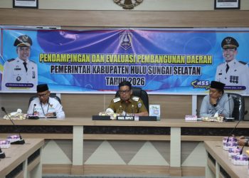 PEMKAB HSS GELAR EVALUASI PEMBANGUNAN DAERAH DAN KOORDINASI STRATEGIS BERSAMA BAZNAS