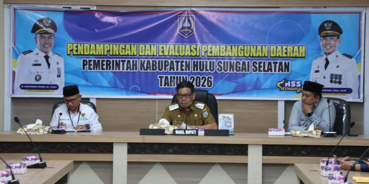 PEMKAB HSS GELAR EVALUASI PEMBANGUNAN DAERAH DAN KOORDINASI STRATEGIS BERSAMA BAZNAS