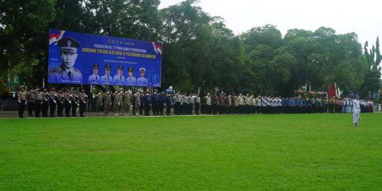 PERINGATAN HUT KE-77 PROKLAMASI GUBERNUR TENTARA ALRI DIVISI IV PERTAHANAN KALIMANTAN: MOMEN MERAWAT WARISAN KEIKHLASAN PEJUANG