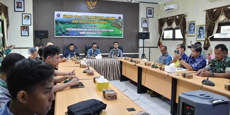 SEKDA HSS TEKANKAN PENTINGNYA KEPASTIAN HUKUM TANAH DALAM SIDANG REFORMA AGRARIA 2026