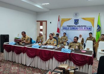 BERSAMA SELURUH DAERAH DI INDONESIA PEMKAB HSS IKUTI RAKOR VIRTUAL DENGAN KOMISI II DPR RI, BAHAS NASIB PPPK DAN BATAS BELANJA PEGAWAI DAERAH