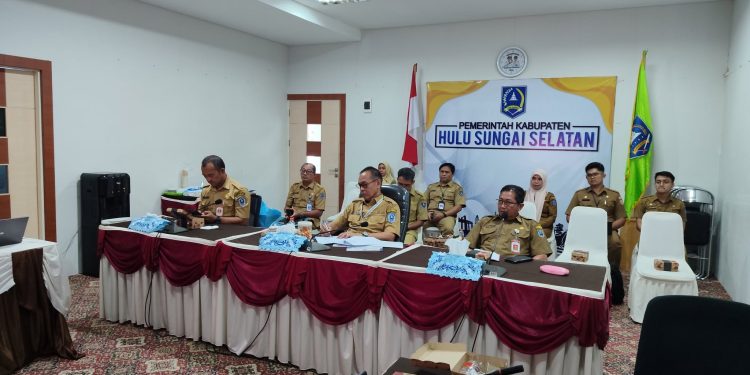 BERSAMA SELURUH DAERAH DI INDONESIA PEMKAB HSS IKUTI RAKOR VIRTUAL DENGAN KOMISI II DPR RI, BAHAS NASIB PPPK DAN BATAS BELANJA PEGAWAI DAERAH