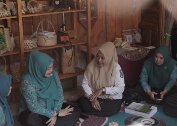 KETUA TP PKK KAB. HSS TINJAU KESIAPAN UP2K SRIKANDI MANDIRI JELANG VERIFIKASI LAPANGAN TINGKAT PROVINSI