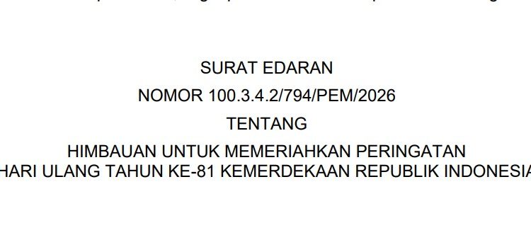 SURAT EDARAN HUT KEMERDEKAAN 2026