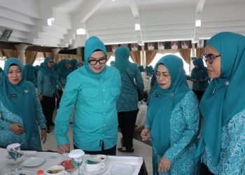 SEMARAK HKG PKK TINGKAT KABUPATEN HSS, KADER PKK IKUTI BERAGAM LOMBA