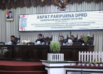 DPRD HULU SUNGAI SELATAN GELAR RAPAT PARIPURNA PENYAMPAIAN RANPERDA PERUBAHAN APBD TAHUN ANGGARAN 2026