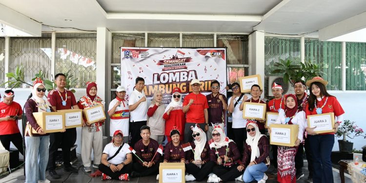 GELORAKAN SEMANGAT KEMERDEKAAN, JAJARAN SETDA HSS BERSATU DALAM SUASANA PENUH KECERIAAN