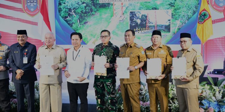 BUPATI HSS DUKUNG KOLABORASI PERCEPAT PEMBANGUNAN INFRASTRUKTUR DI KALSEL