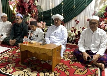 SEKDA HSS HADIRI PERINGATAN MAULID NABI MUHAMMAD SAW DI MASJID QOBA AMAWANG KANAN